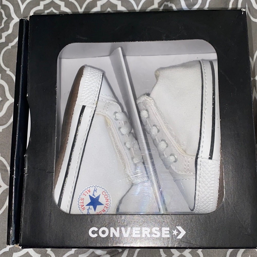 Convers soft bottom infant baby shoes, size 1.